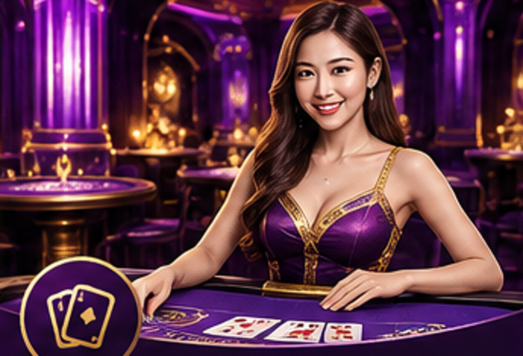 Live casino gaming table illustration